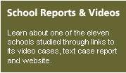 School Reports & Videos: Learn about one of the eleven schools studied through links to its video case, text case report and website.